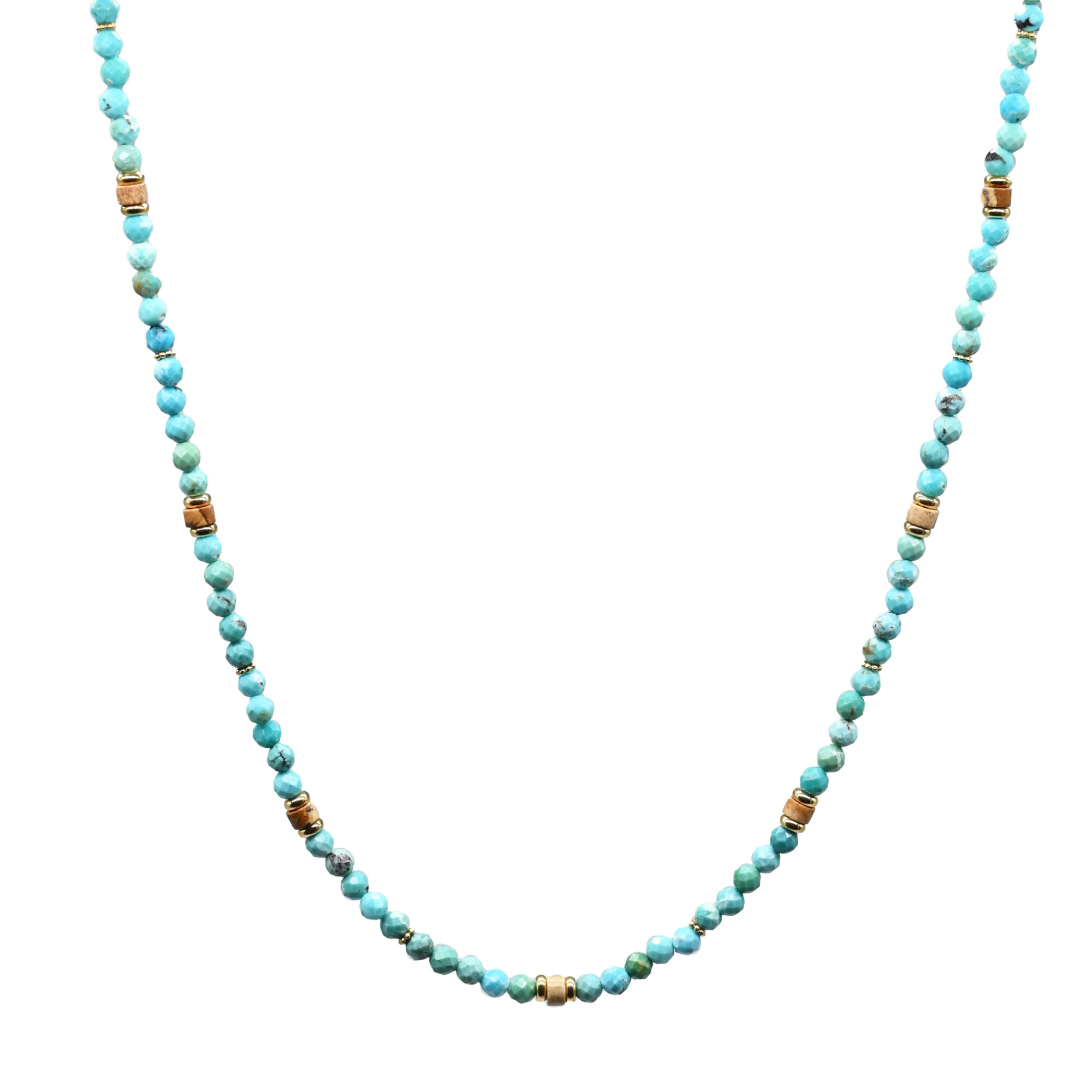 Turquoise and jasper necklace