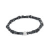 Bracelet Multi-Onyx avec spacer Gunmetal