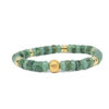 African Turquoise & Green Aventurine with Gold Spacer beads Bracelet