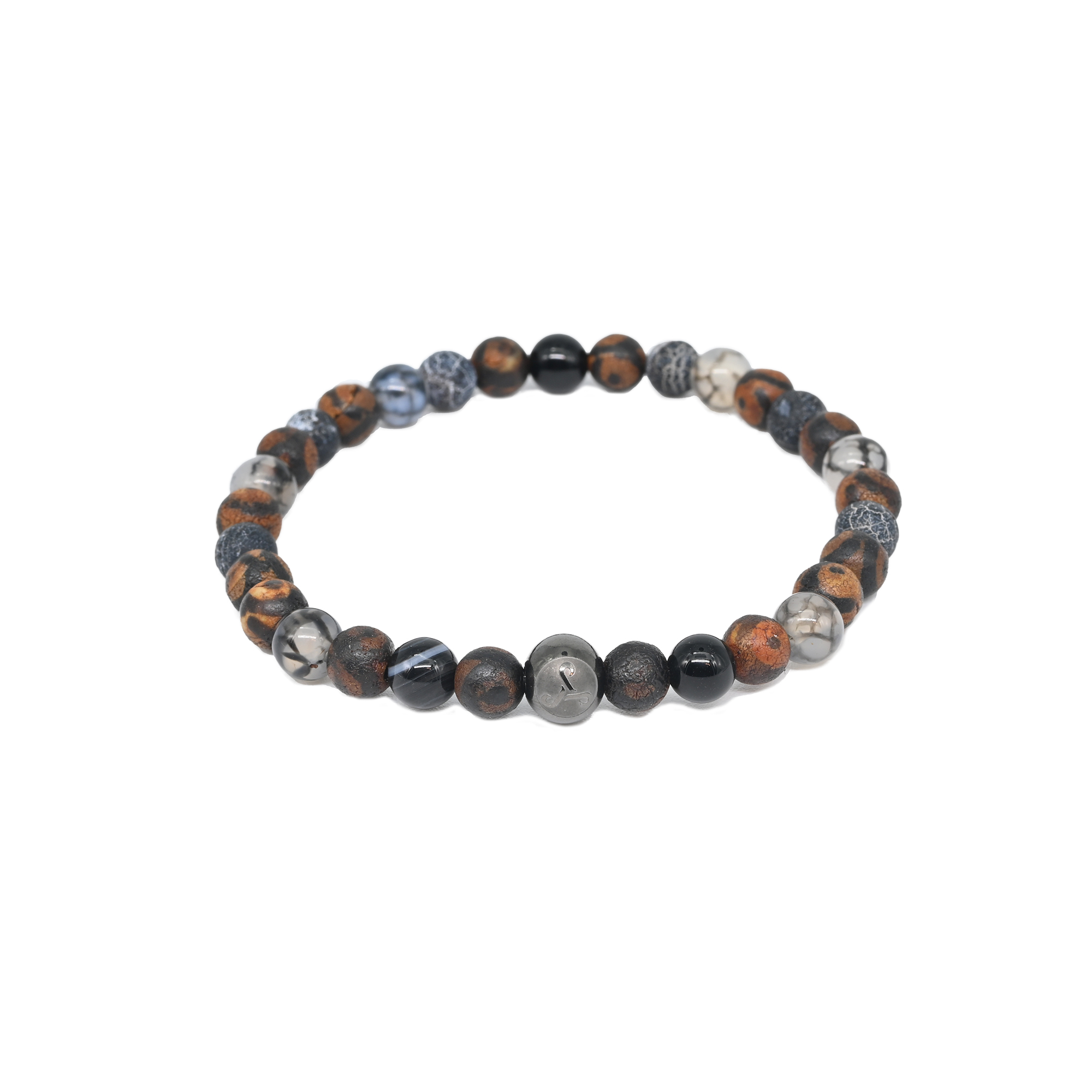 Multi Dark Agate beads Bracelet