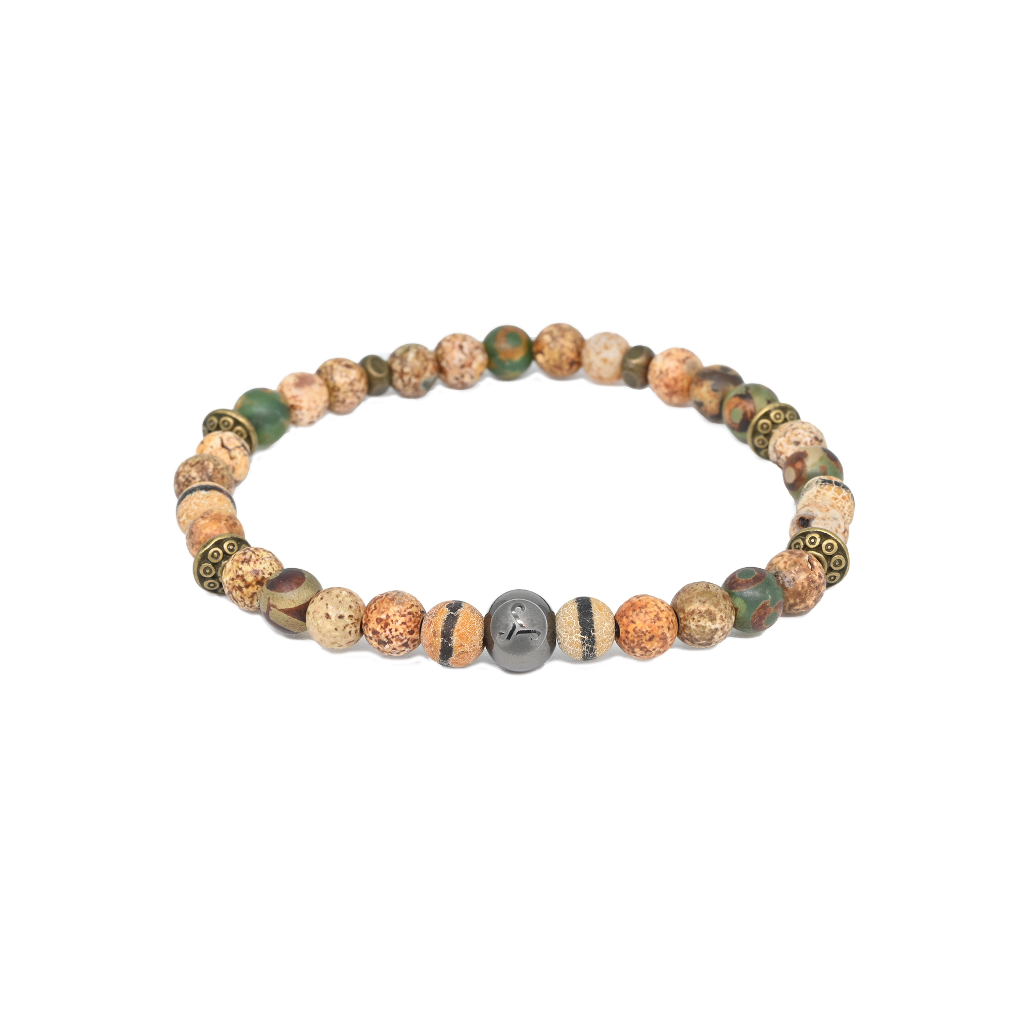 Multi Ancient Agate beads Bracelet