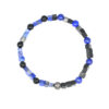 Bracelet en lapis-lazuli et onyx