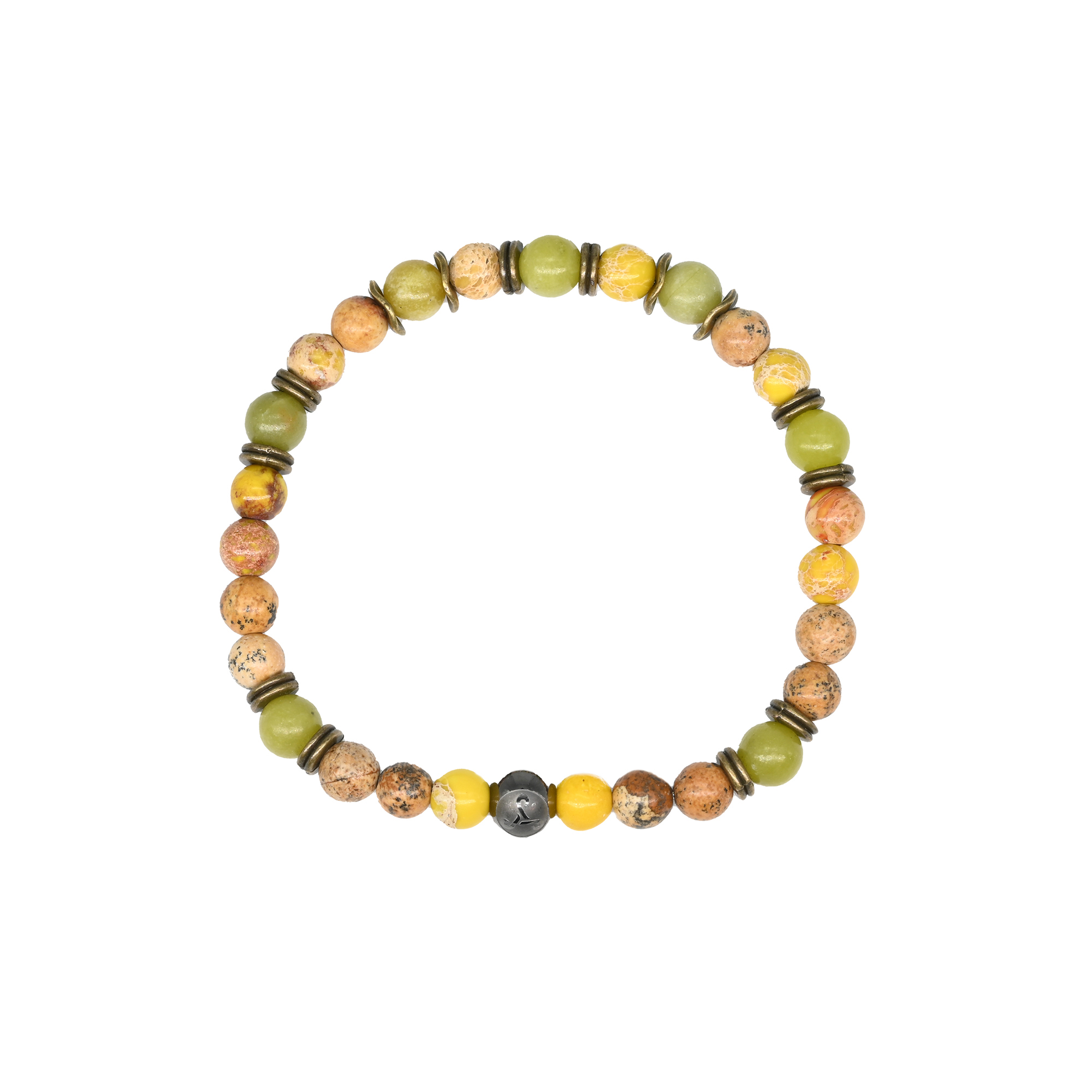 peridot and jasper bracelet