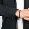 Sleak Onyx & Garnet Bracelet